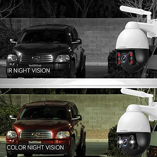 Az [Auto-Nyomon Forgatás] XMARTO 2K Auto-Nyomon PTZ Vezeték nélküli Biztonsági Kamera Rendszer Kültéri, 10CH 4K UHD Hálózati Videó