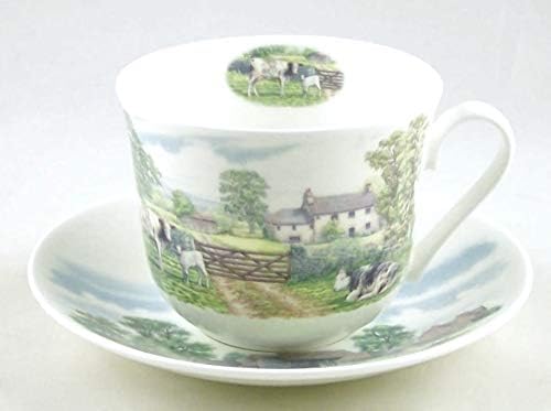 Jó angol porcelán Reggeli a Csészét - angol Vidéki Jelenetek - Roy Kirkham, Anglia