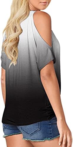 2023 Tér Nyak Tie-dye Könnyű Nyári Rövid Ujjú Pulcsit Plus Size Pólók Női Divatos Alkalmi