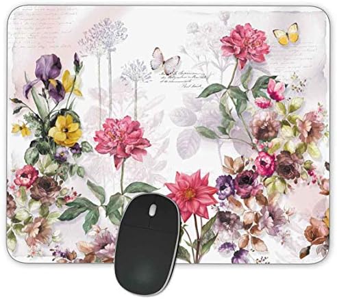 Téglalap egérpad,Csúszásmentes Gumi Téglalap Mousepads Asztali Gaming Mouse Mat Szabott Tervezett Otthon, Irodában,9.45 x 7.9 cm (Gyönyörű