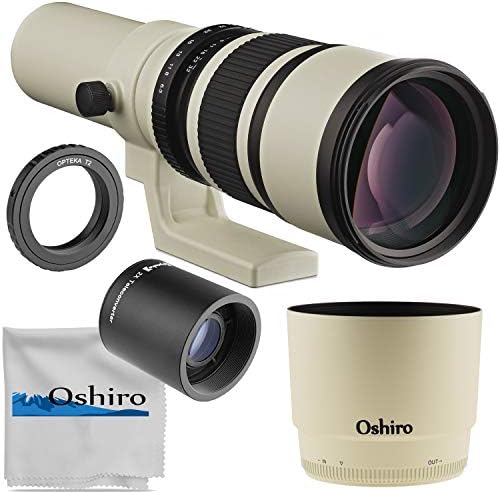 Oshiro 500mm f/6.3 (2X - 1000mm) Telefotó Objektív Nikon F-bajonett D6, D5, D4, D850, D810, D800, D780, D750, D610, D600,