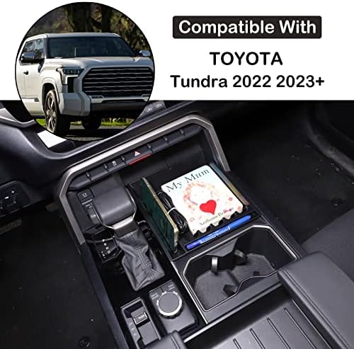 Aunginsy Autó középkonzol Tároló Doboz Kompatibilis 2022-2023 Toyota Tundra SR/SR5/Korlátozott/TRD Felső Középső Konzol Szervező Tálca Tároló
