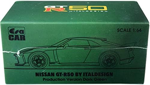 A korszak Autó Niszán GT R50 által Italdesign Sötét Zöld 164 Fröccsöntött Modell Autó NS21GTRSP49, FJCNS21GTRSP49