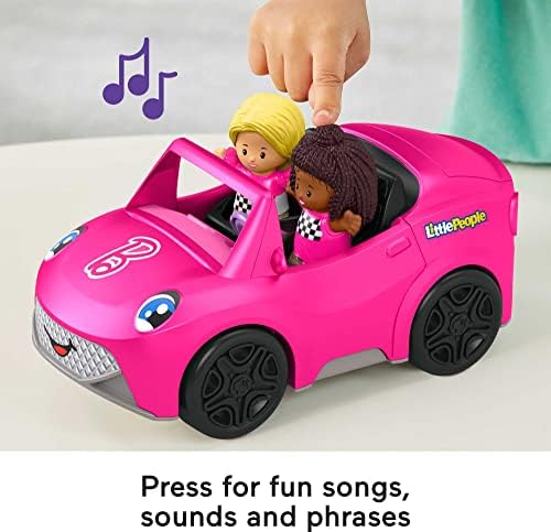 A Fisher-Price Little Emberek Barbie Kisgyermek Játék Autó Kabrió Zene & 2 az Adatok a szerepjátékra Korosztály 18+ Hónap