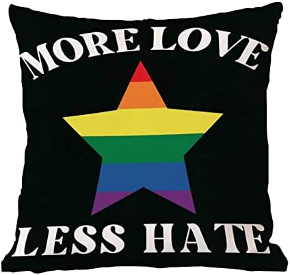 A nemek közötti Egyenlőség LGBTQ Meleg Büszkeség Leszbikus Párnát Fedezze Még Kevésbé Szeretik Utálni Rainbow Star párnahuzat