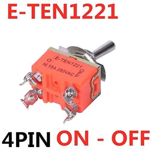 1db 15A 250V SPST 2 4 6 Terminál ON Off Kapcsoló segítségével Egyéni Reteszelő (Szín : E-TEN1121)