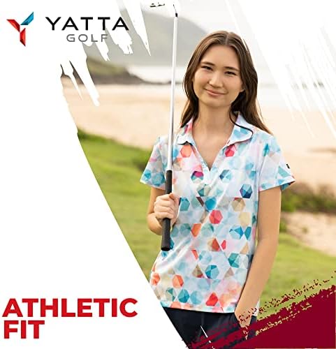 YATTA GOLF Női Kiemelkedő Teljesítmény Rövid Ujjú Golf Polo Shirt