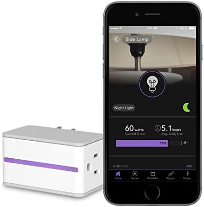 iDevices Kapcsoló IDEV0001P5 - WiFi Smart Plug w/ Energia Monitoring, Nem Hub Szükséges, Működik, az Apple hazai Készlet