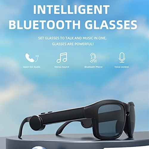 Qiopertar Bluetooth Napszemüveg,hangvezérlés, majd Nyissa meg a Fül Stílus Okos Szemüveg, Zenét Hallgatni, valamint Felhívja a Hangerő
