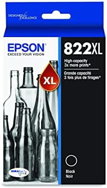 EPSON T822 DURABrite Ultra Tinta Nagy Kapacitású Fekete Patron (T822XL120-S) & T822 DURABrite Ultra Tinta Nagy Kapacitású Ciánkék Patron (T822XL220-S)