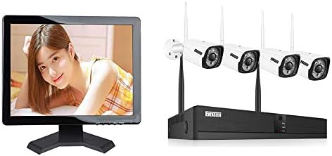 1db 17 hüvelyk CCTV Monitor + 1db 4 CSATORNÁS WiFi Kamera Rendszer