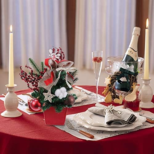 1 Állítsa a Karácsony Mini karácsonyfa Asztali Dísz Dekoráció Ajándék lakberendezés Ünnepség