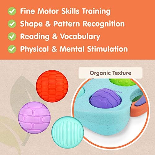 Roo Legénység Érzékszervi Játékok Tanulási Tabletta 1 - Oktatási Fidget Játék Szett Gyerekeknek a Texturált Buborékok - 11.5