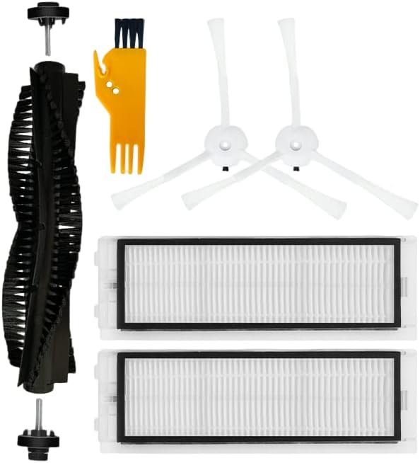 Csere Mosható Hepa-Szűrő Fő Kefe Oldalsó Kefe Felmosó Ruhával Kompatibilis 360 S5 / S7 Robot Porszívó alkatrész (Set A)