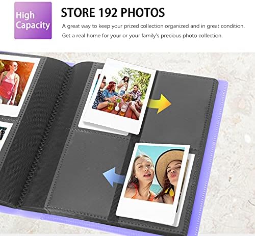 Instax fotóalbum，2 Csomag Album a Fujifilm Instax Mini Kamera, Polaroid Snap PIC-300 Z2300 Instant Fényképezőgép, 2x3 fotóalbum Könyv