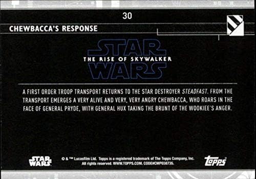2020 Topps Star Wars A Rise of Skywalker Sorozat 230 Chewbacca Válasza Trading Card