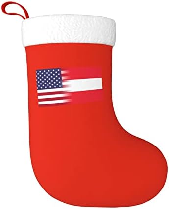 TZT Amerikai Zászlót, Osztrák Zászló Karácsonyi Harisnya, Karácsonyi Ünnep Party Ajándékok Család Ünnepi Dekoráció, 18 Colos