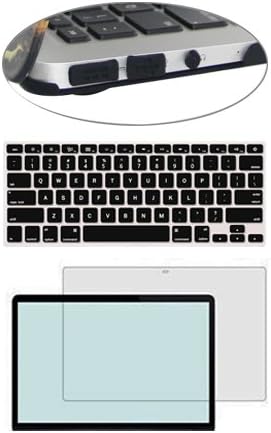 TOJIA Kompatibilis MacBook 12 Esetben,4 az 1-ben Snap Fekete Márvány tok Billentyűzet Bőr Képernyő Védő 12 hüvelykes MacBook Modell:A1534