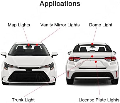Xpismii 8 Darab Fehér 6000K LED-Lámpa Készlet Csomag Csere Subaru WRX/WRX STI/Impreza 2004-2015 2017 2018 2019 2020 2021 2022, az Elhelyezés
