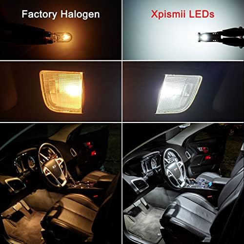 Xpismii 15 Darab Fehér 6000K LED-Lámpa Készlet Csomag Csere Chevrolet Chevy Tahoe/Kertvárosi, GMC Yukon 2007 2008 2009 2010 2011 2012