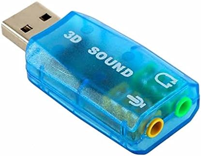 XXXDXDP 1 db 3D-s hangkártya, USB 1.1 a Mikrofon/Hangszóró Adapter Surround 7.1 CH Laptop Notebook