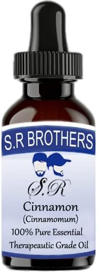 S. R Testvérek Fahéj (Cinnamomum) Pure & Natural Therapeautic Minőségű illóolaj Cseppentő 100ml