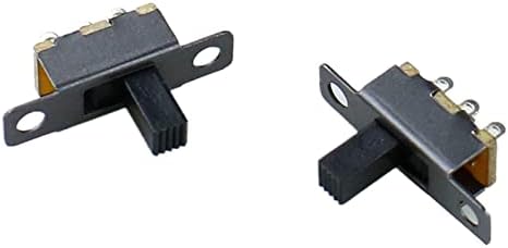 ZAAHH Mikro Kapcsoló 10db/lot 3 Pin 2 helyezze Fekete Mini Méretű SPDT Dia Kapcsolók On-Off PCB DIY Anyag Elektromos Eszközök Forrasztani