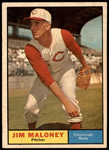 1961 Topps 436 Jim Maloney Cincinnati Reds (Baseball Kártya) VG/EX Vörösök