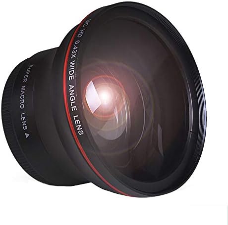 Tectra 55MM 0.43 x Profi HD nagylátószögű Objektív (Makró Része) a Nikon D3400, D5600, valamint a Sony Alpha Kamerák