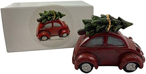 Autó karácsonyfa Díszítés Szobor Figura Vintage Retro Stílusban a Régi Idő, Ünnepi Dekoráció, 3 Inch