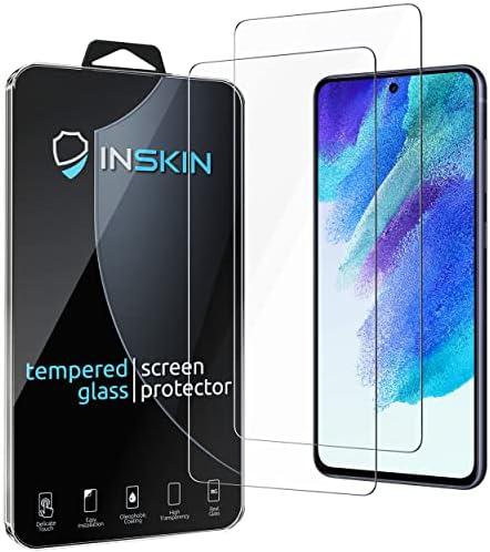 Inskin képernyővédő fólia Samsung Galaxy S21 FE 5G SM-G990 6.4 inch [2022] - 2-Pack, 9H Edzett Üveg Film, Ujjlenyomat-AZONOSÍTÓ Támogatás,