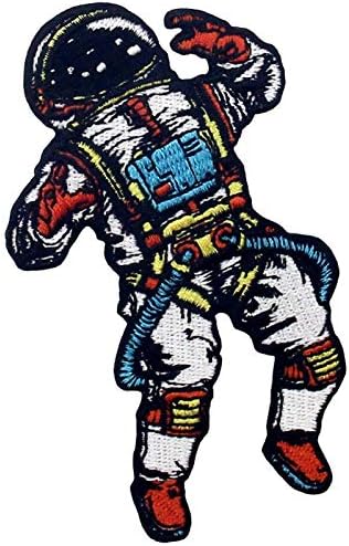 A Tér Az Ember Az Elveszett Űrhajós Javítás Hímzett Applied Vasalót Varrni Jelkép