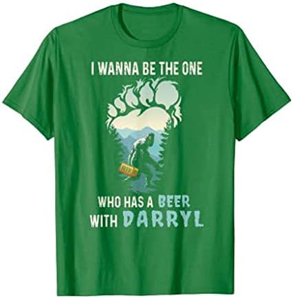 Én Akarok Lenni Az, Aki egy Sört Darryl T-Shirt,Unisex Divat Vintage Bigfoots Nyomtatott Póló Férfi Női