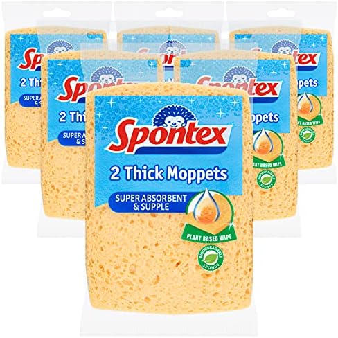 Spontex Vastag Moppets, 6 Csomag 2 (Összesen 12 Szivacs)