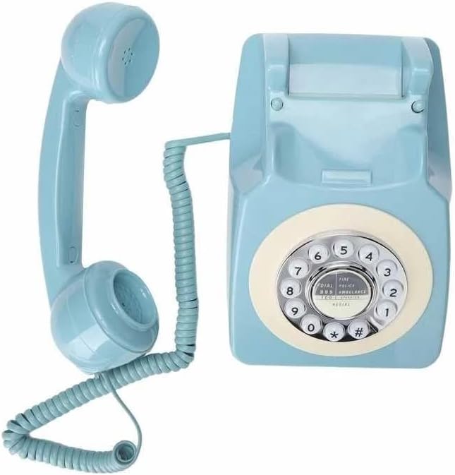 WYFDP Retro Vezetékes Telefon Classic Rotary Design Vintage Vezetékes Asztal Telefon Haza Office Home Vezetékes Telefon