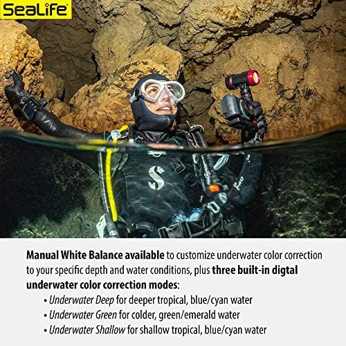 SeaLife Micro 3.0 Pro 3000 Víz alatti Kamera & Light Beállított Fotózás, Videó, Egyszerű Beállítás, Vezeték nélküli Átvitel, magában