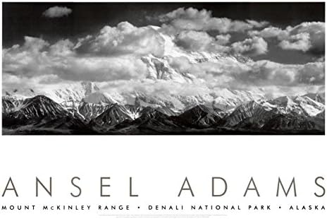 A Mt. McKinley Tartomány, Felhők, Denali Nemzeti Park, Alaszka, 1948 Művészet Plakát Nyomtatás által Ansel Adams, 36x24 Fotózás
