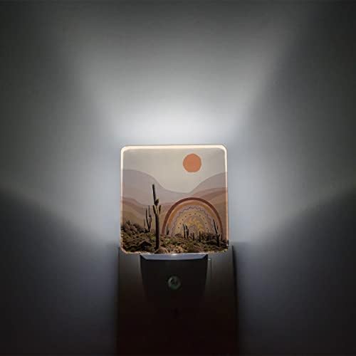 Éjszakai Fény, Gyerekeknek, Karikatúra Ég Kaktusz Növény Nap Hegy Egyszerű Stílusú LED-es Éjszakai Fény Csatlakozóját a