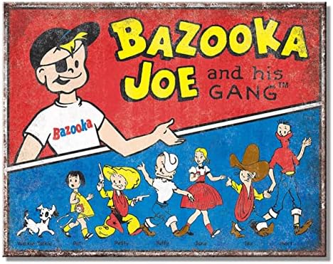 Kétségbeesett Vállalkozások Bazooka Banda Adóazonosító Jele, - Nosztalgikus Vintage Fém Fali Dekor - Made in USA