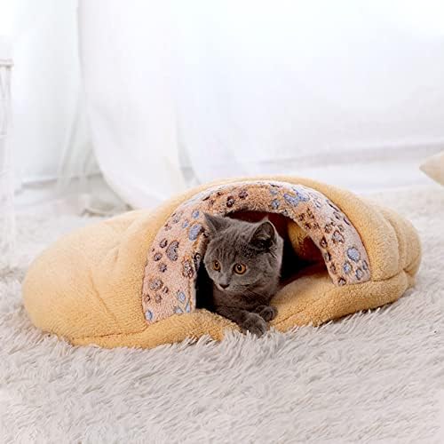 GLOGLOW Kerek Macska Ágy, Kényelmes Önálló Felmelegedés Pet Ágy Cica Barlang, Ágy, Fedett Macskák Kiskutya S