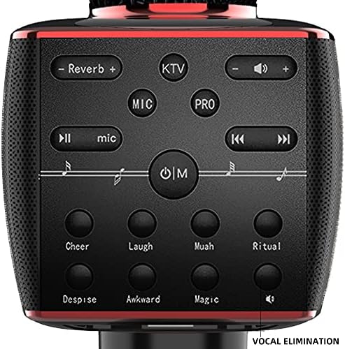 27w jelű Karaoke Mikrofon, hmovie Vezeték nélküli Bluetooth-Karaoke Mikrofon, 5 az 1-ben Hordozható Kézi Karaoke Mikrofon