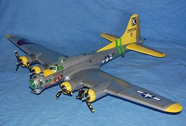 Amerikai B-17G levegő Fort bombázó papír modell 1:47 Skála 3D-Paper Modell-Készlet Játék Gyerekek Ajándékokat