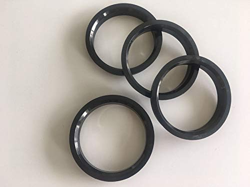4pc Fekete Polycarbon Hubrings 70.4 mm (Kerék), hogy 66.1 mm (Hub) | Hubcentric Középső Gyűrű 66.1 mm 70.4 MM, sok Nissan & Infiniti
