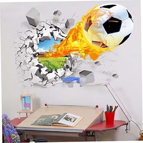Eioflia 3D Focis Fali Matrica Kreatív Fali Matrica a Nappali Gyerek Szoba Cserélhető Futball-Labda Falon Színes Papír