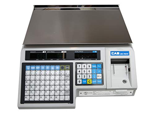 CAS LP1000N Címke Nyomtatás Skála, 30lbs Kapacitás, 0.01 kg Olvashatóság
