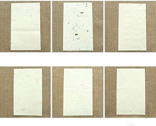 STOBOK Fekete Szövet, Papír 40 Lap Növényi Minta Kalligráfia Papír Hagyományos Kínai Xuan Papír Rizs, Papír Ecset, Festék Írás Paper Craft
