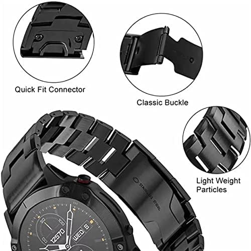 BKUANE Quick Fit Titán Ötvözet+Rozsdamentes Acél Watchband A Garmin Fenix 7X 7/6 6X 5X Pro Plusz Heveder Zenekar MARQ/Enduro Öv,