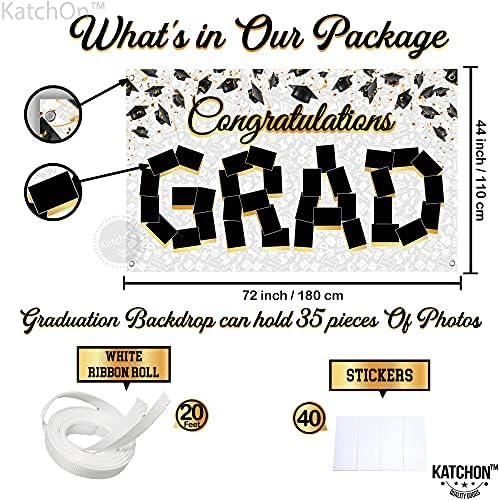 KatchOn, Gratulálok Érettségi Fotó Banner - 72x44 Inch | Személyre szabott Érettségi Banner 2023 | Érettségi Kép Banner | Érettségi