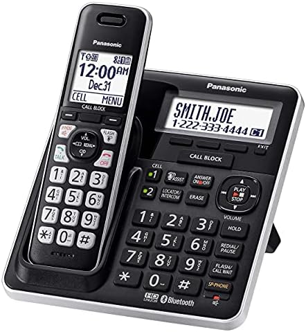 Panasonic KX-TG985 Bővíthető Vezeték nélküli Telefon Rendszer Link2Cell Bluetooth - 5 DECT Kézibeszélő 6.0 Bluetooth, Hang Segítséget,