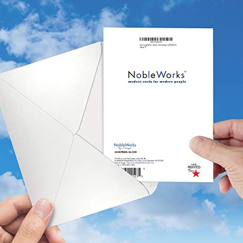 NobleWorks - 1 spanyol Szülinapi Kártyát Boríték - Spanyol Latin Ünnep Kártya születésnapra, - Feliz Cumpleanos C6587BDG-SL